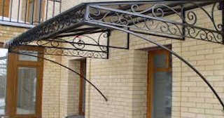 Кованные навесы к дому в Краснодаре по доступной цене | Стальпро23 от 2077 рублей